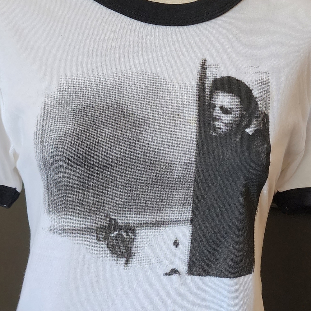 Michael Meyers RARE Local Boogeyman Ringer Tee - Picture 5 of 5